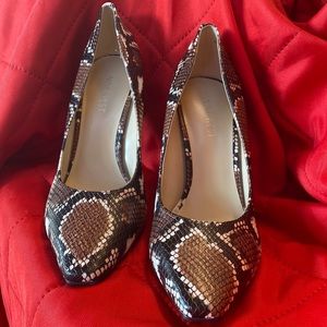 Nine West snakeskin print 4 inch heel